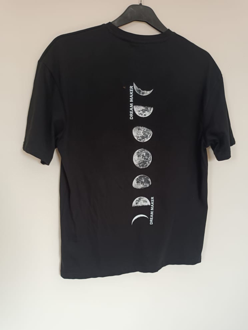 Dream Maker Moon Phase Graphic T-Shirt – Black
